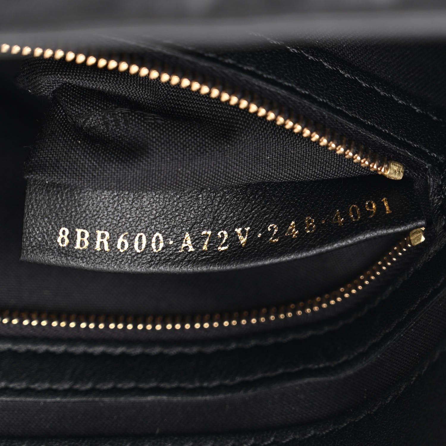 Fendi Nappa FF 1974 Embossed Baguette Black 7 of 10