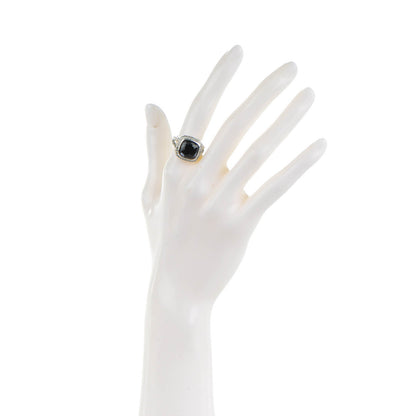 David Yurman Sterling Silver Diamond Black Orchid 11mm Albion Ring 53 6.5 2 of 6