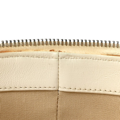 Chanel Glazed Calfskin Raffia Vanity Case Bag White Beige 11 of 13