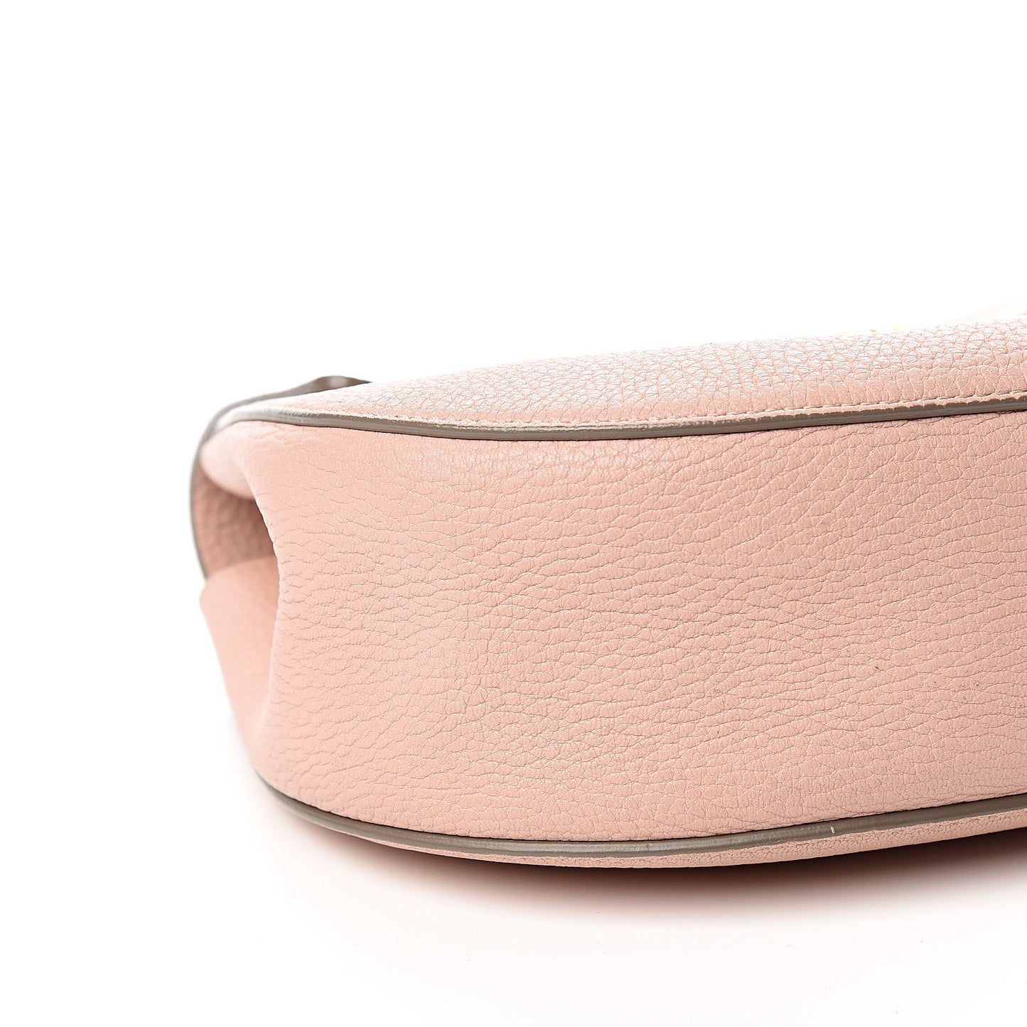 Grained Lambskin Drew Shoulder Bag Cement Pink