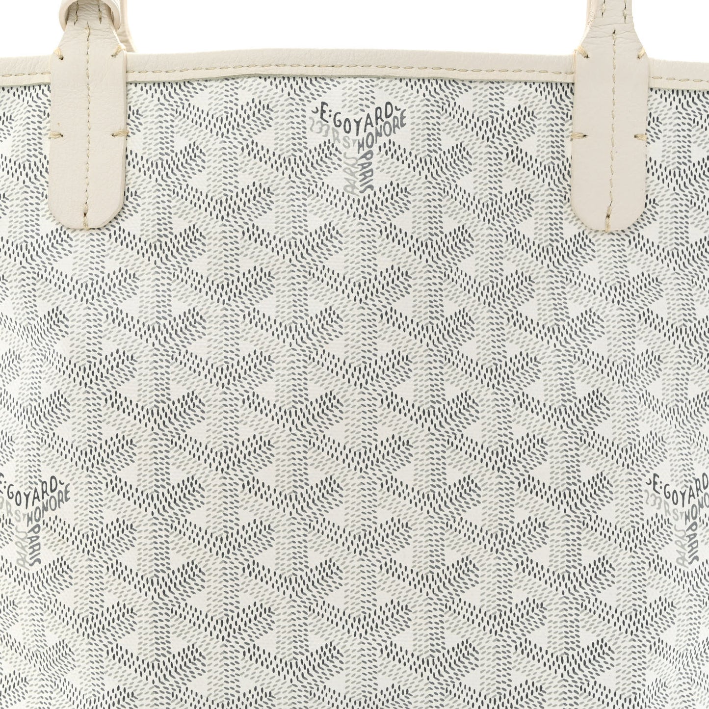 Goyardine Reversible Mini Anjou White