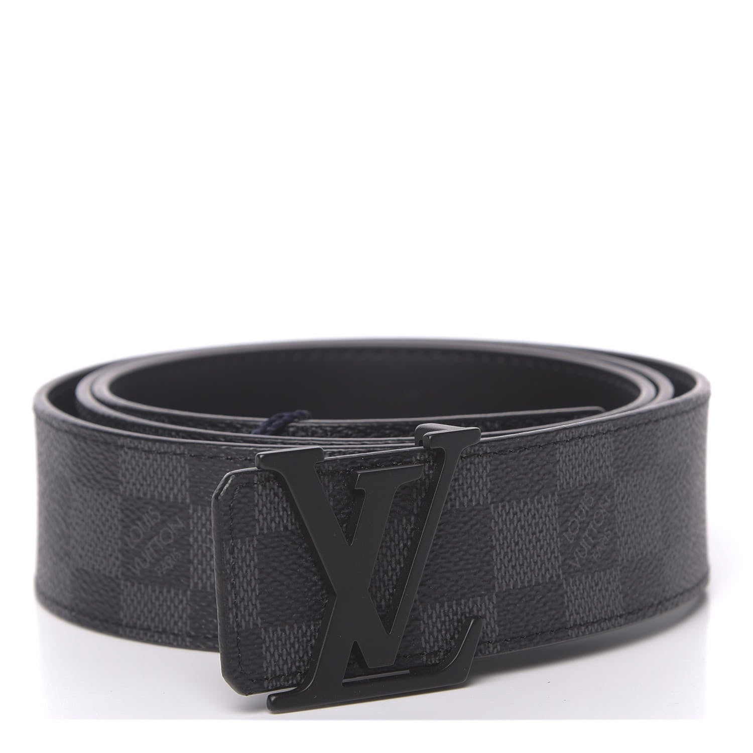 Louis Vuitton Damier Graphite 40mm LV Initiales Belt 105 42 1 of 8