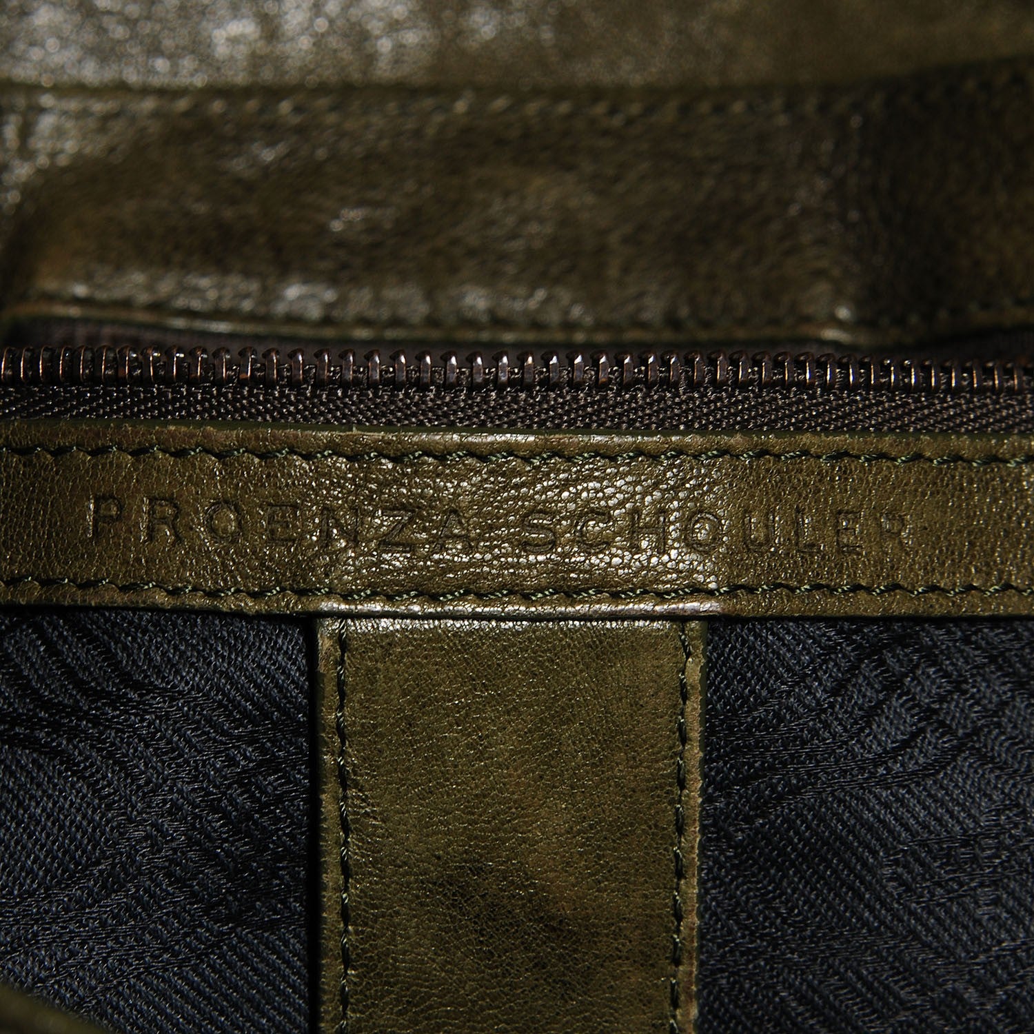 Proenza Schouler Lambskin Extra Large PS1 Satchel Military 6 of 10