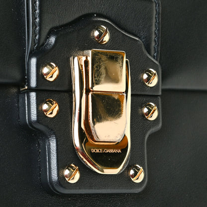 Dolce & Gabbana Calfskin Lucia Small Satchel Black 6 of 6