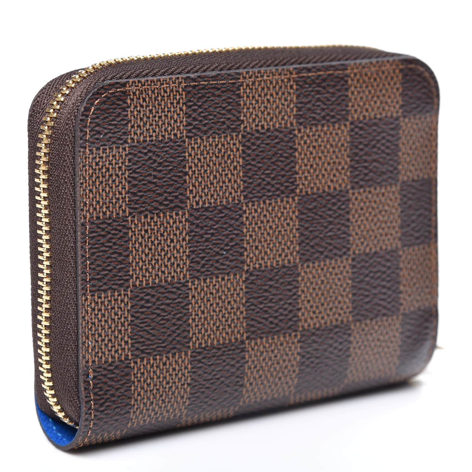 Louis Vuitton Damier Ebene 2019 Christmas Animation Zippy Coin Purse Blue 2 of 7