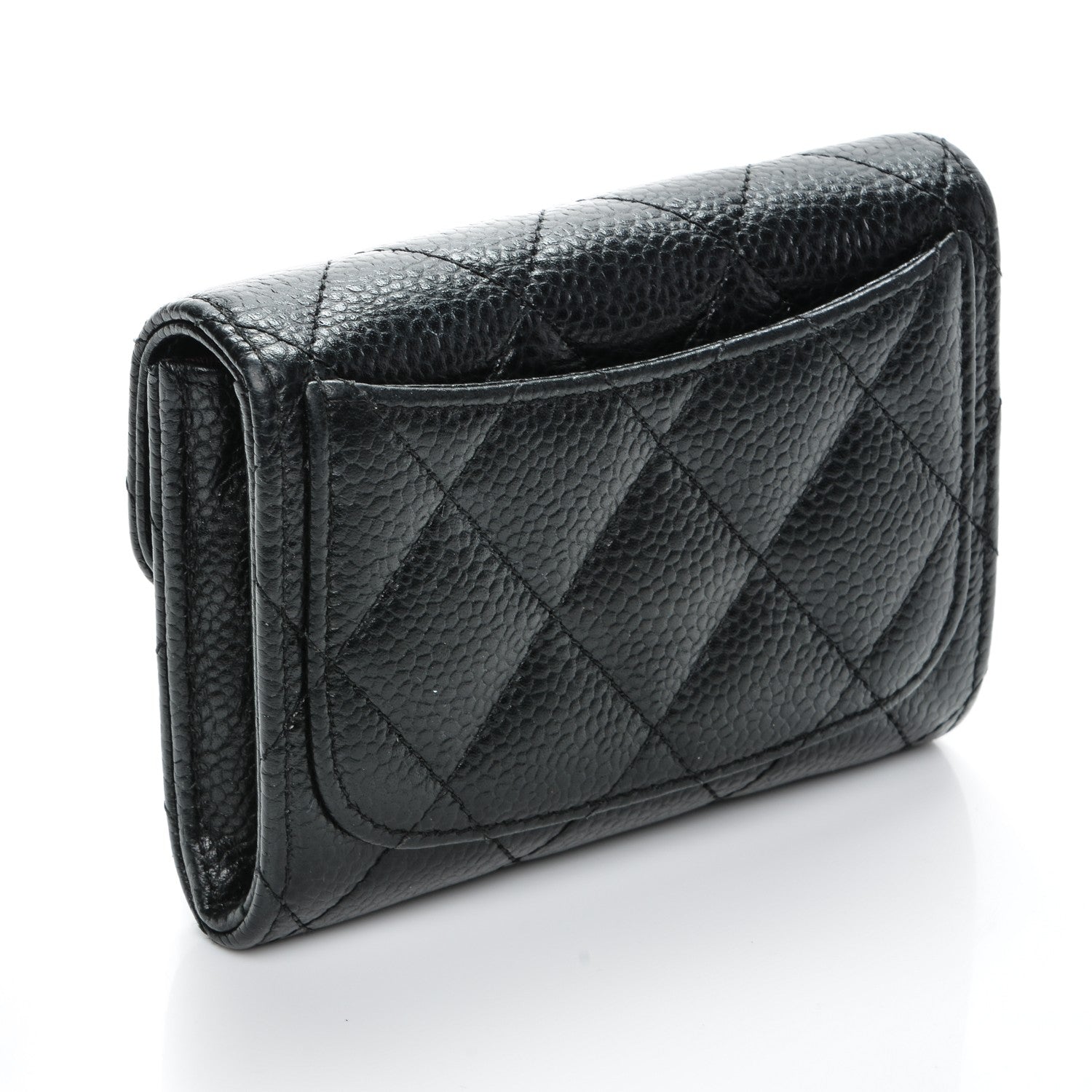 Chanel Caviar Quilted Flap Card Holder Black 3 of 8