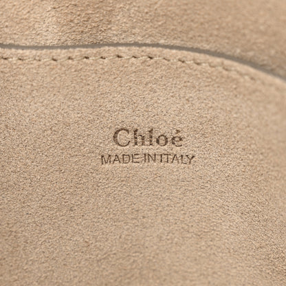 Chloe Suede Calfskin Small Faye Shoulder Bag Motty Grey 6 of 11