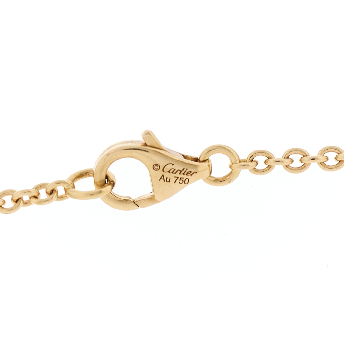 18K Yellow Gold Interlocking LOVE Necklace