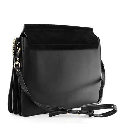 Chloe Suede Calfskin Medium Faye Shoulder Bag Black 3 of 16