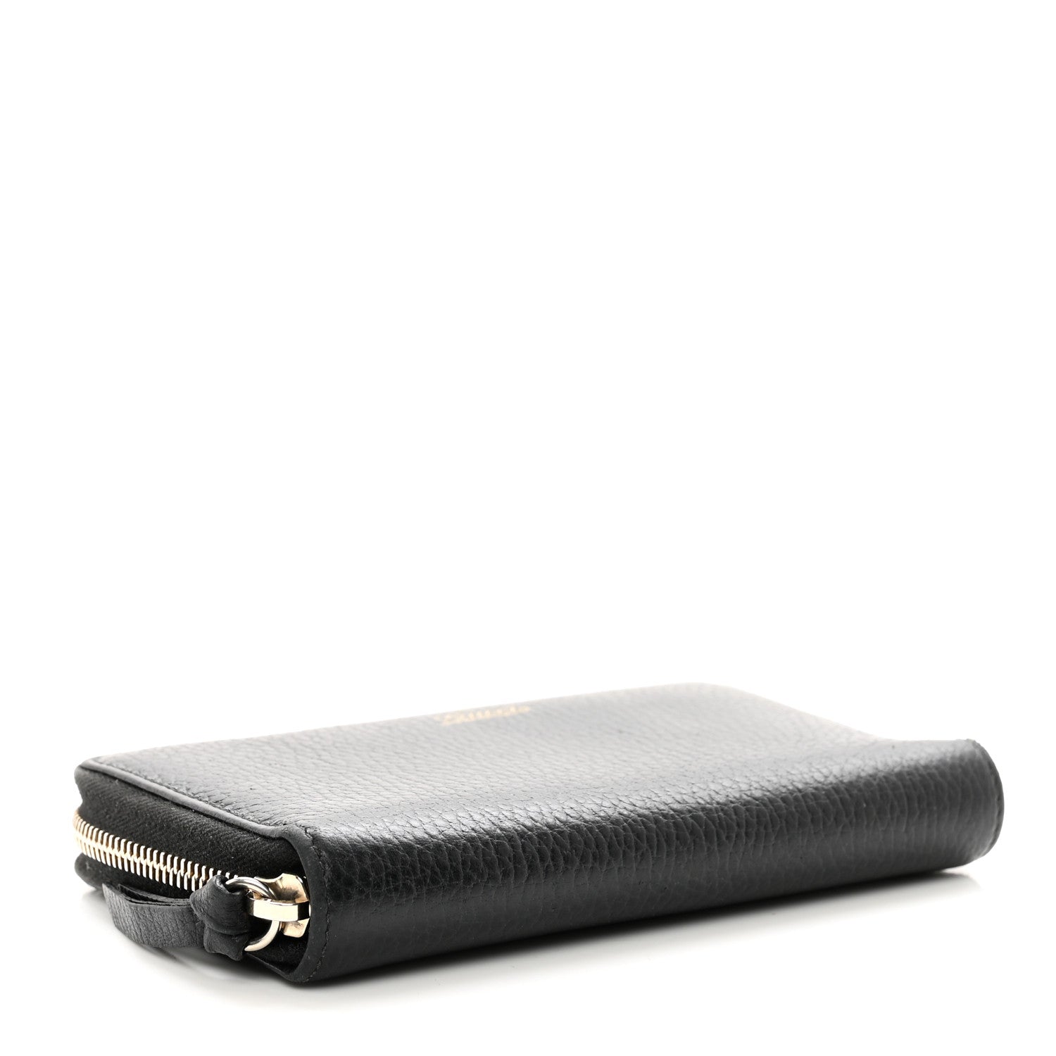Gucci Dollar Calfskin Medium Swing Zip Around Wallet Black 5 of 9