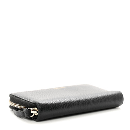 Gucci Dollar Calfskin Medium Swing Zip Around Wallet Black 5 of 9