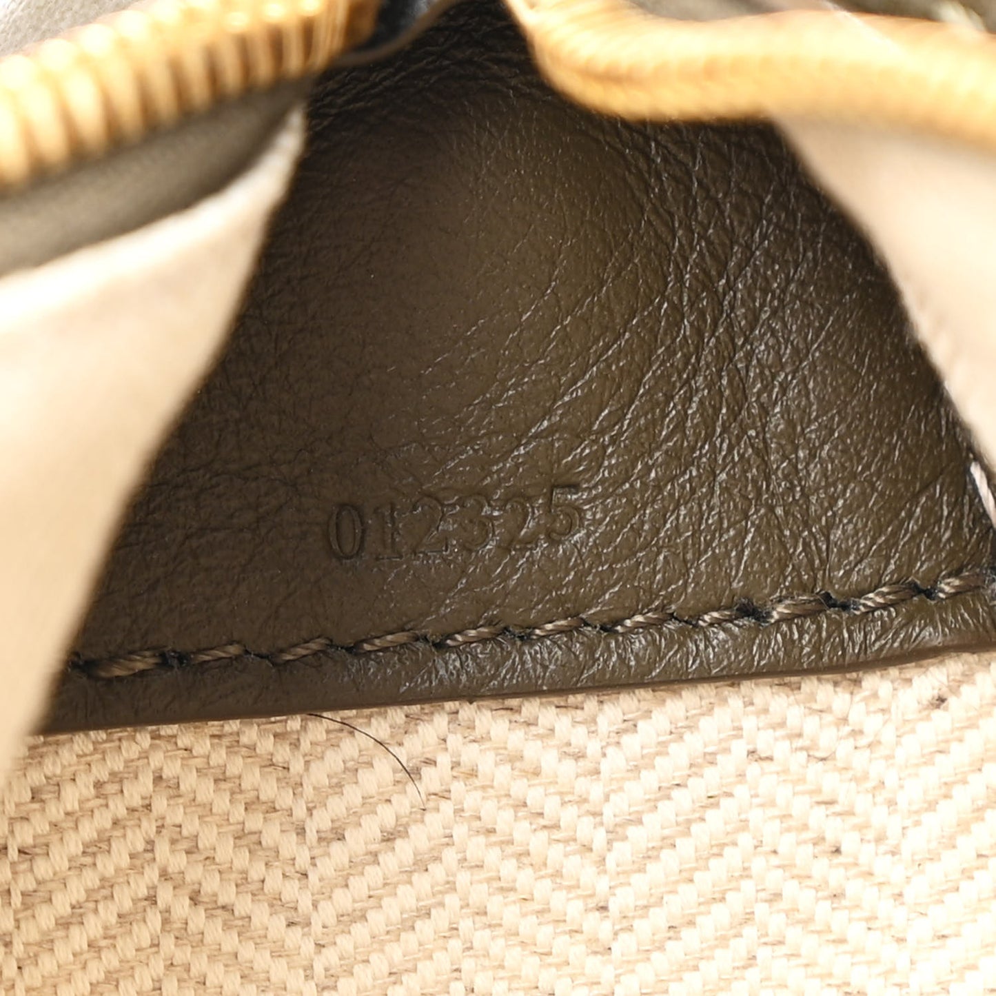 Calfskin Mini Hammock Hobo Vintage Khaki