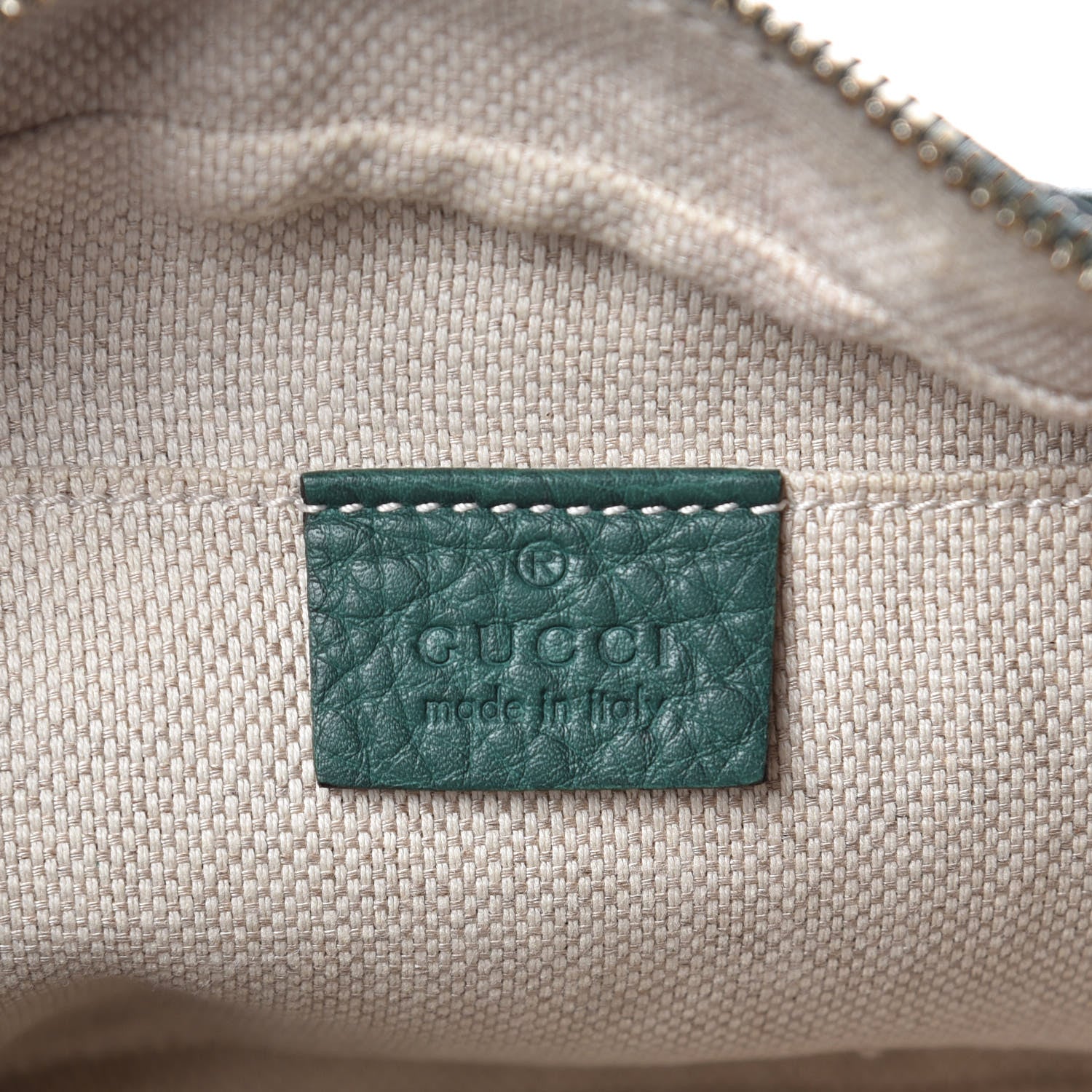 Gucci Pebbled Calfskin Small Soho Disco Bag Emerald Green 6 of 10