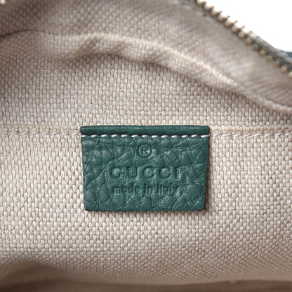 Gucci Pebbled Calfskin Small Soho Disco Bag Emerald Green 6 of 10