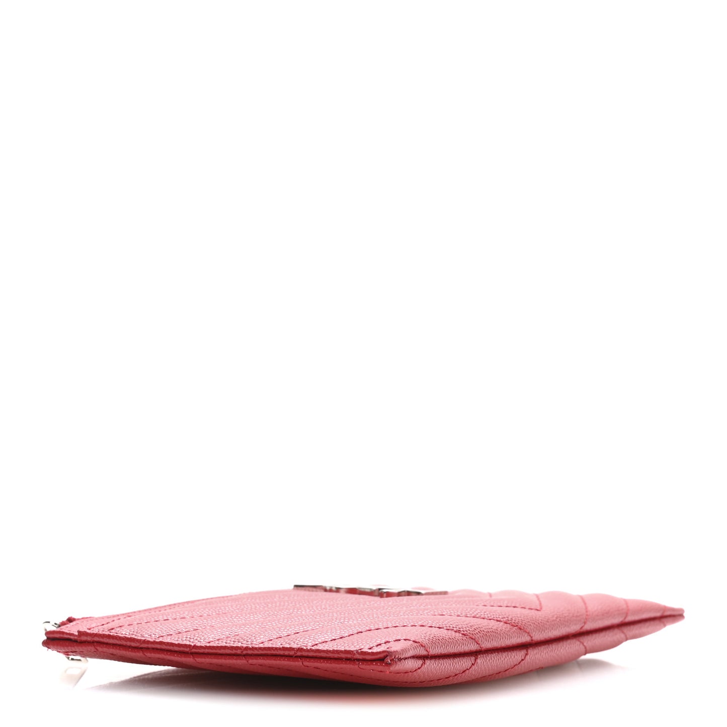 Grain De Poudre Chevron Monogram Bill Pouch Rouge Eros