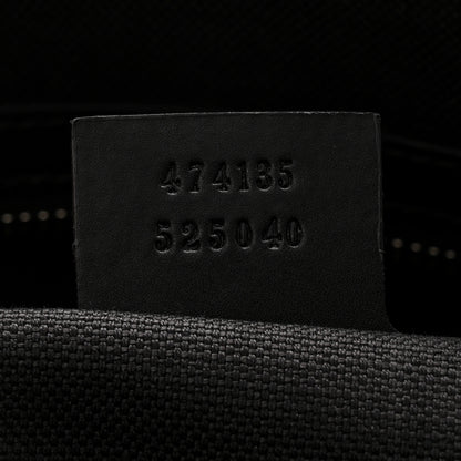 Gucci GG Supreme Monogram Appia Calfskin Web Briefcase Black 7 of 10