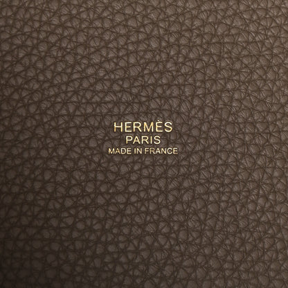 Hermes Taurillon Clemence Picotin Lock 18 PM Etoupe 6 of 9