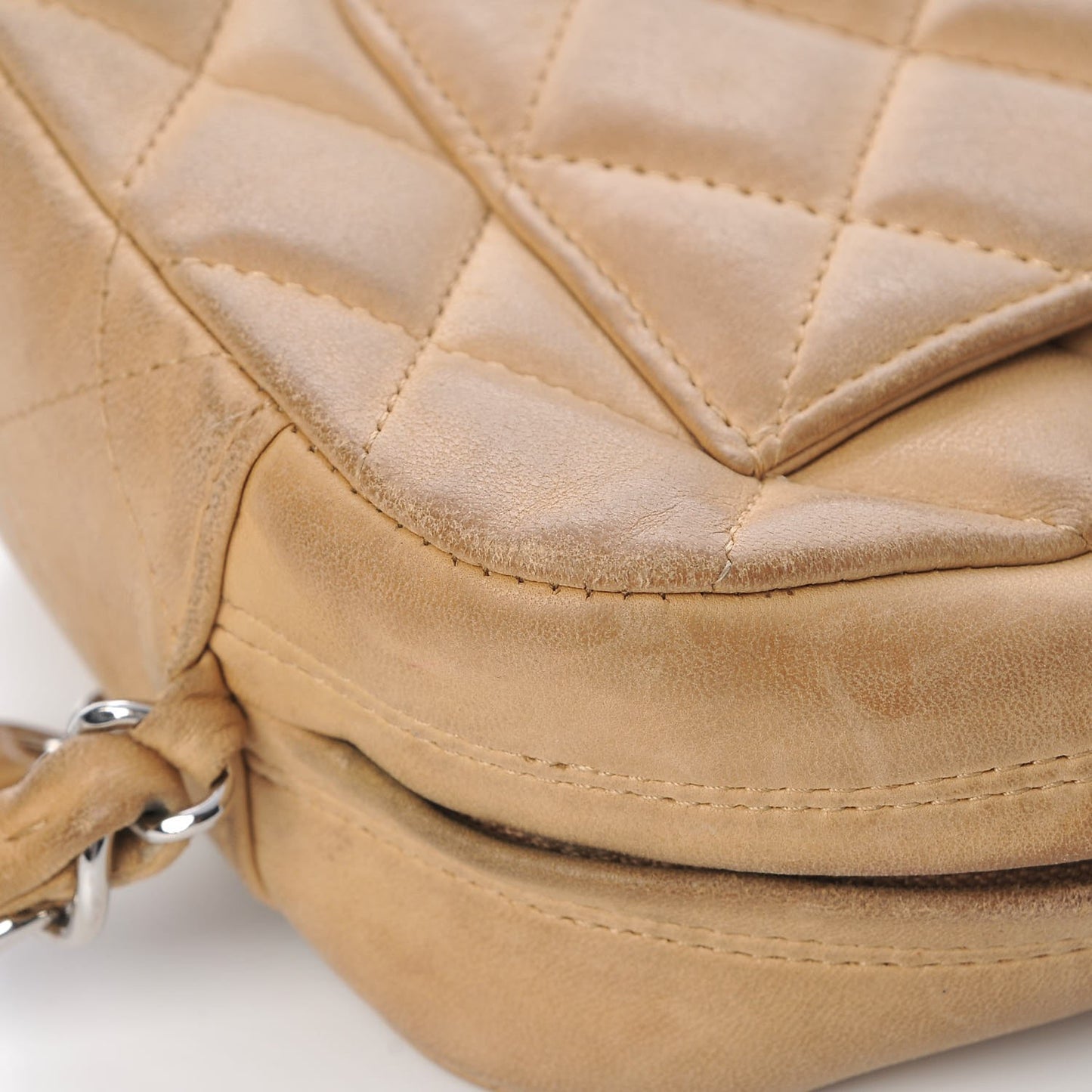 Lambskin Camera Case Beige Clair