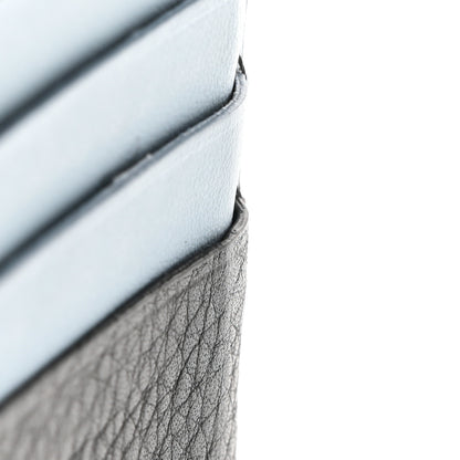 Burberry Grained Calfskin Two Tone Somerset Coin Case Card Holder Charcoal Grey 9 of 12