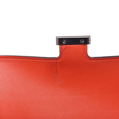 Hermes Epsom Enamel Constance Long Wallet Capucine Brighton Bleu 14 of 15