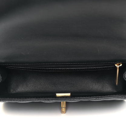 Chanel Lambskin Quilted Mini Top Handle Rectangular Flap Black 5 of 11