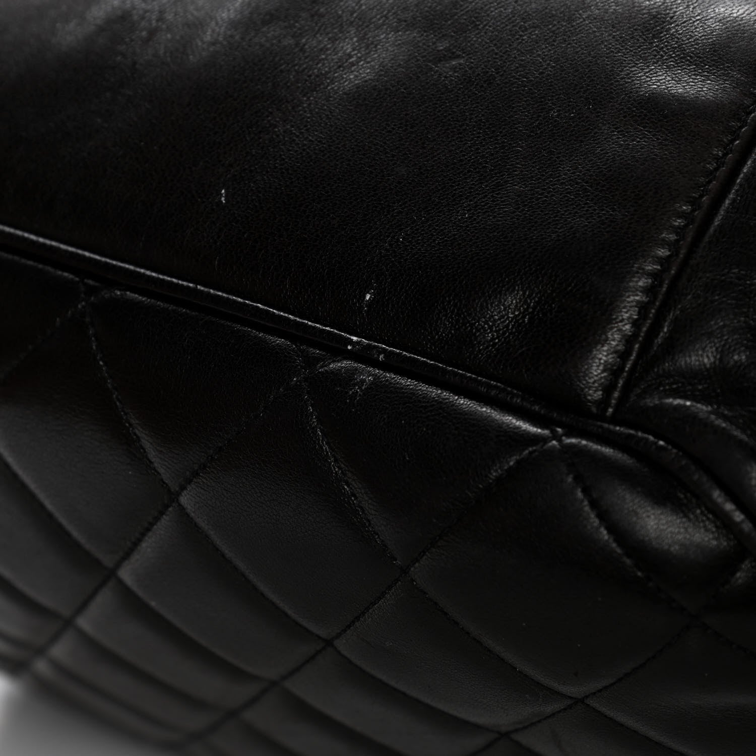 Chanel Lambskin Quilted CC Flap Shoulder Bag Black 10 of 10