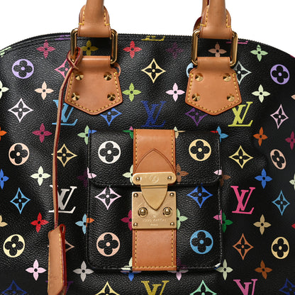 Louis Vuitton Monogram Multicolor Alma GM Black 7 of 9