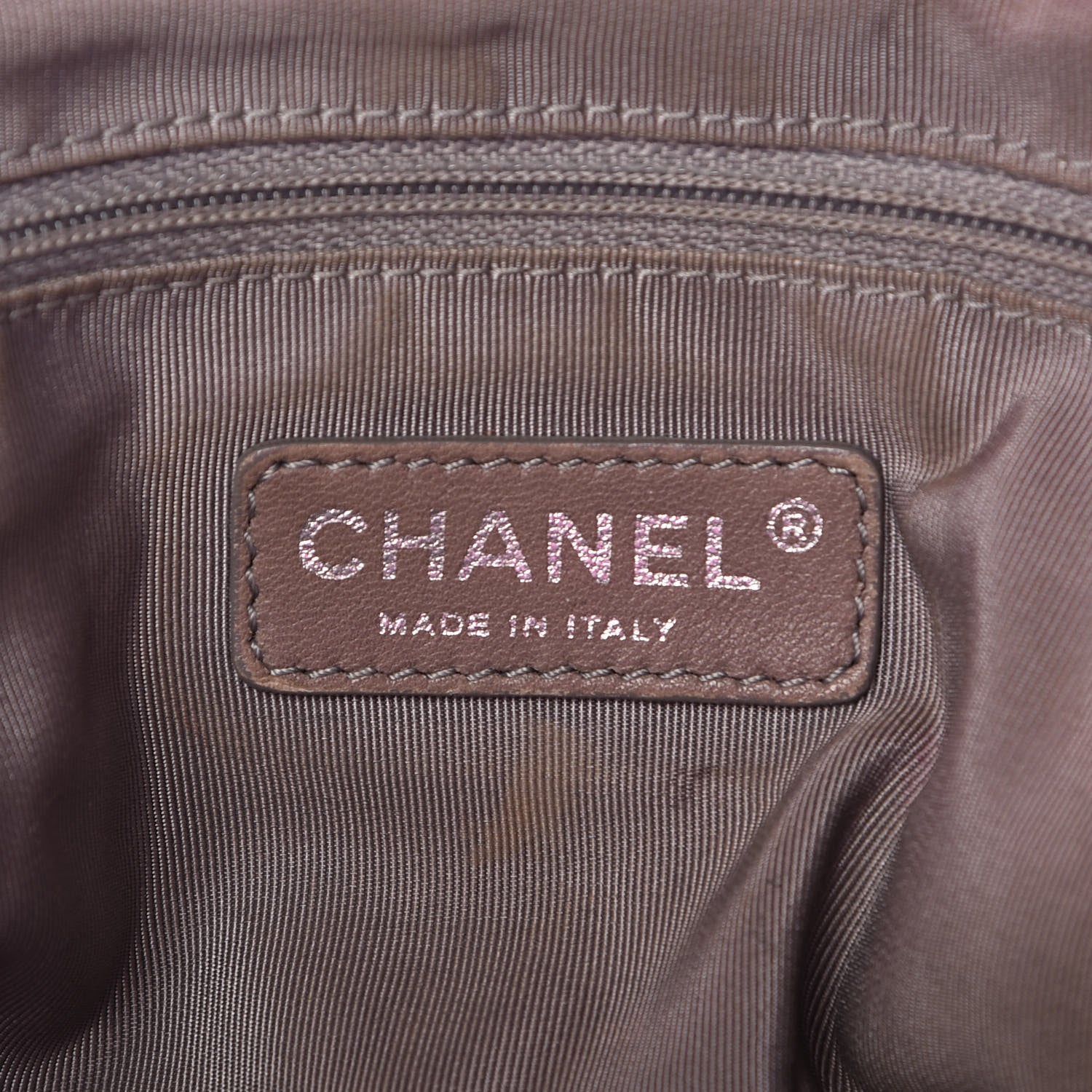 Chanel Metallic Cracked Calfskin Small Modern Chain Tote Fuchsia 6 of 16