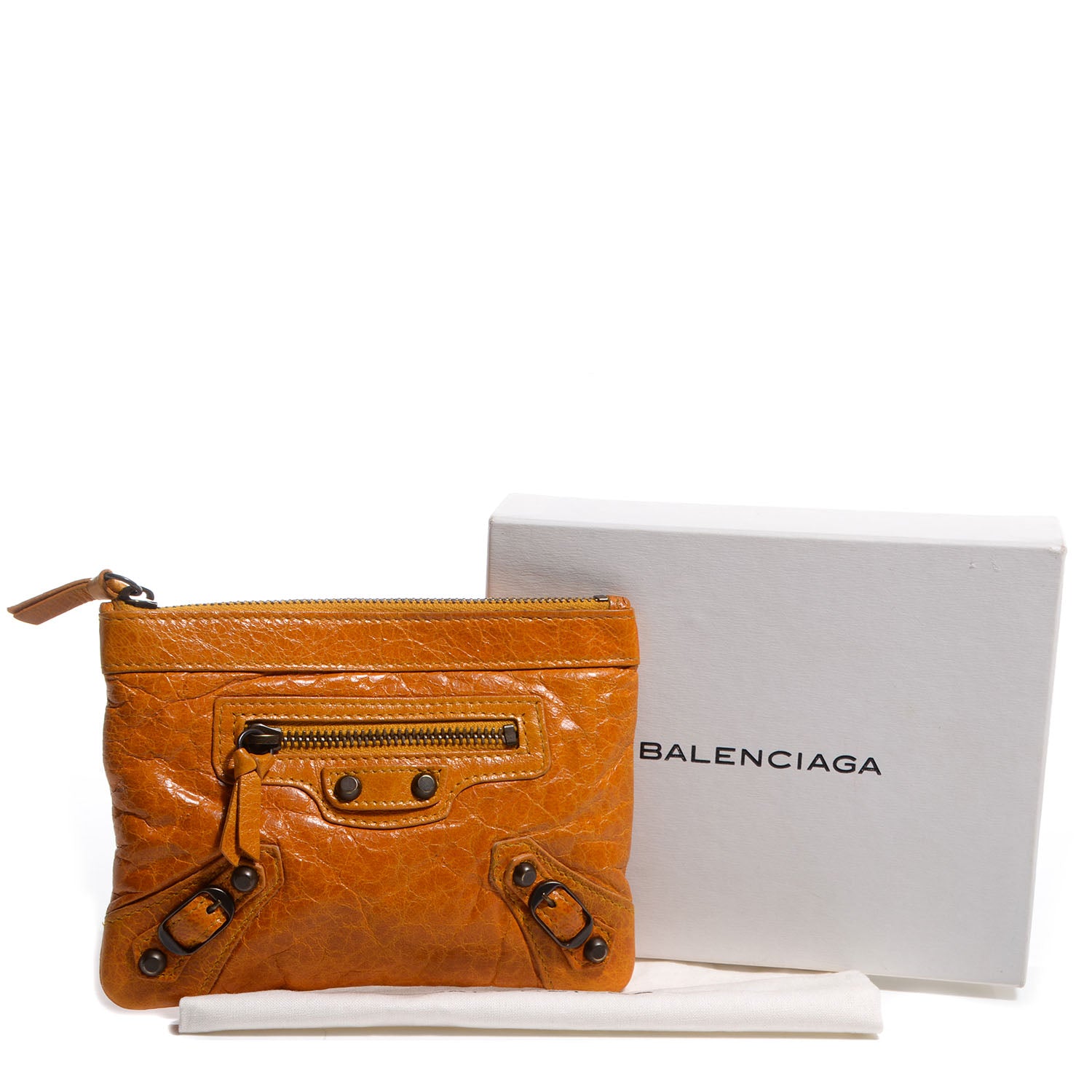 Balenciaga Agneau Porte-Monnaie Coin Purse Marigold 7 of 11