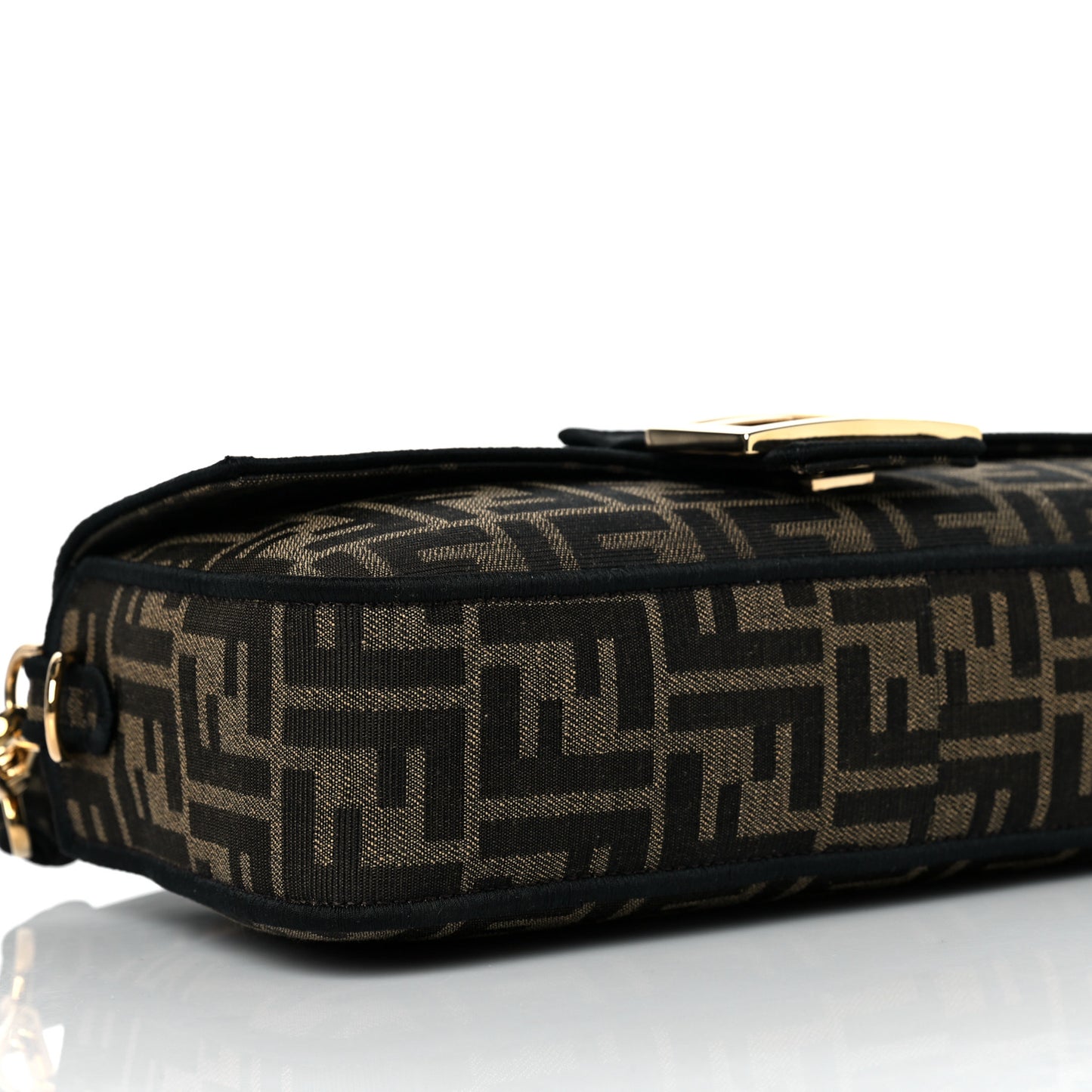 Fabric Jacquard FF 1974 Medium Baguette Tobacco Moro Black
