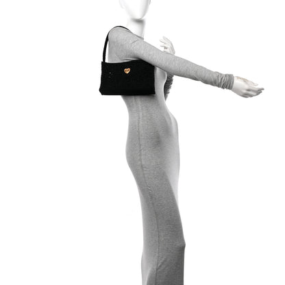 Dolce & Gabbana DOLCE GABBANA Cordonetto Lace Shoulder Bag Black 2 of 10