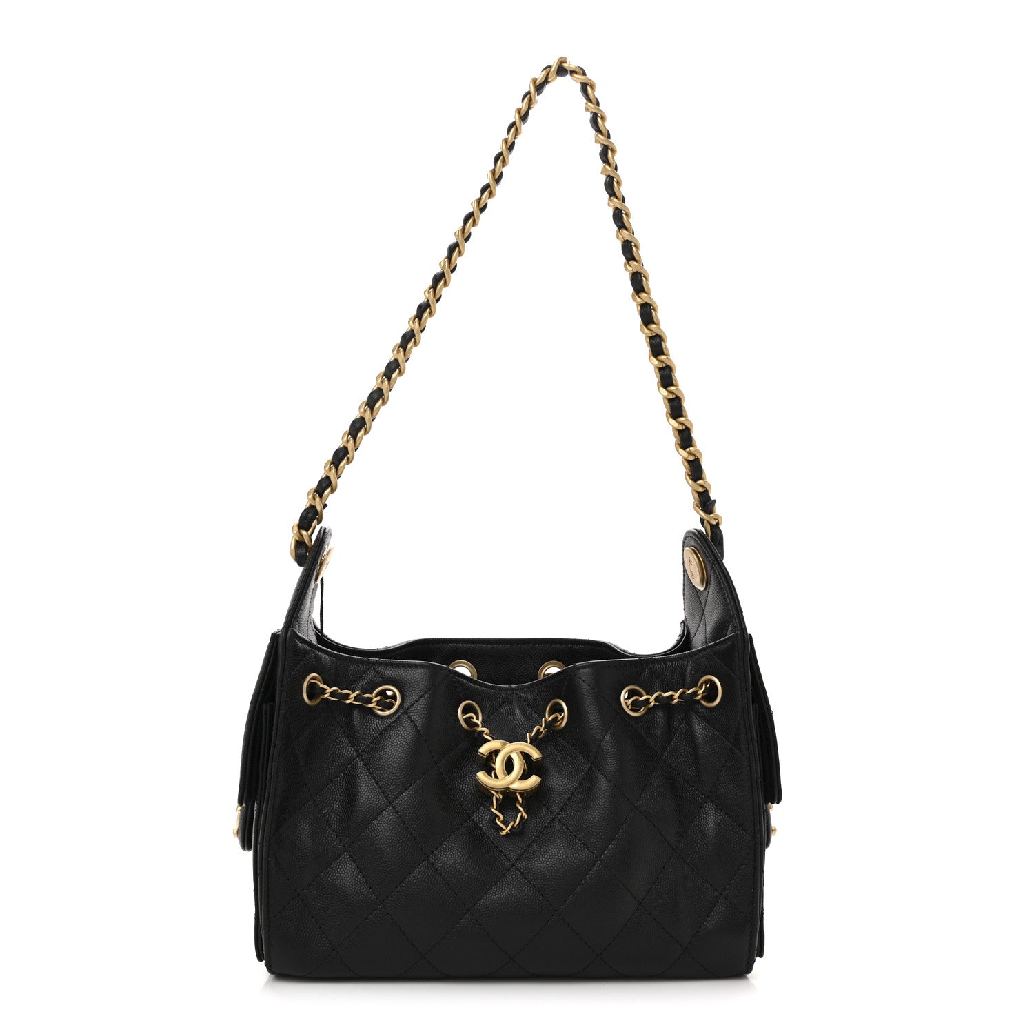 Chanel Caviar Quilted Mini Chanel 25 Handbag Black 1 of 11