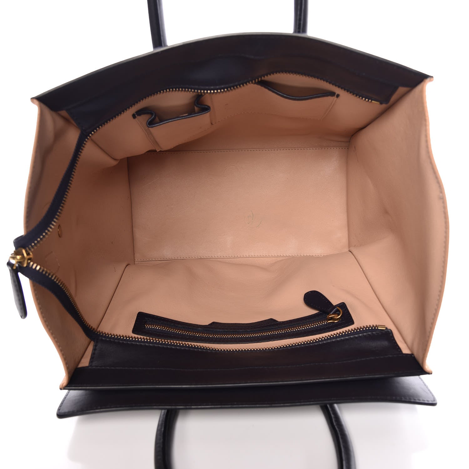 Celine Satin Calfskin Mini Tri-Color Luggage Anthracite 5 of 17