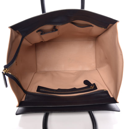 Celine Satin Calfskin Mini Tri-Color Luggage Anthracite 5 of 17