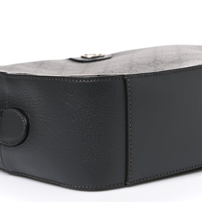 Gucci GG Supreme Monogram Textured Dollar Calfskin Ophidia Shoulder Bag Grey Black Graphite Grey 9 of 10