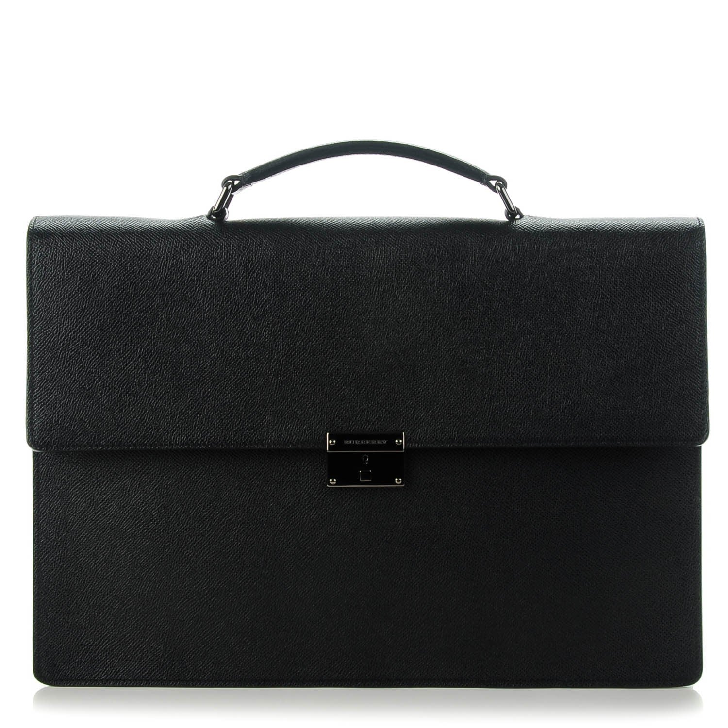 Burberry London Calfskin Cannock Briefcase Black 1 of 7
