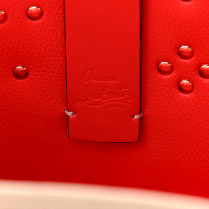 Christian Louboutin Calfskin Empire Spike Studded Mini East West Cabata Tote Feve 6 of 10