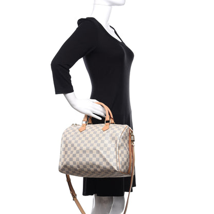Louis Vuitton Damier Azur Speedy Bandouliere 30 3 of 13