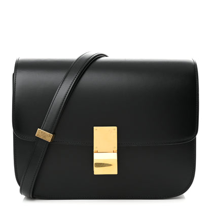 Celine Box Calfskin Medium Classic Box Flap Bag Black 1 of 12