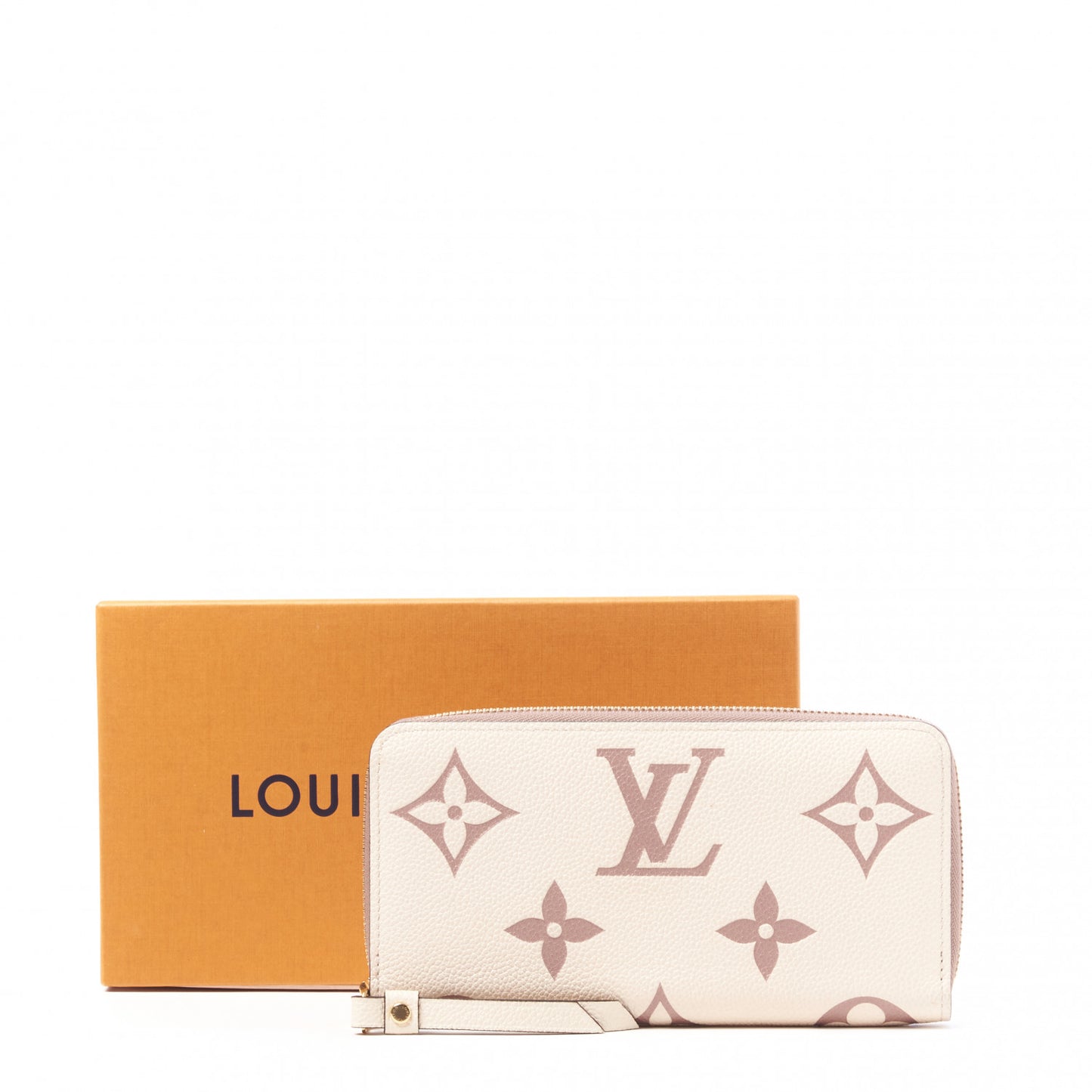 Empreinte Monogram Giant Zippy Wallet Creme Bois De Rose
