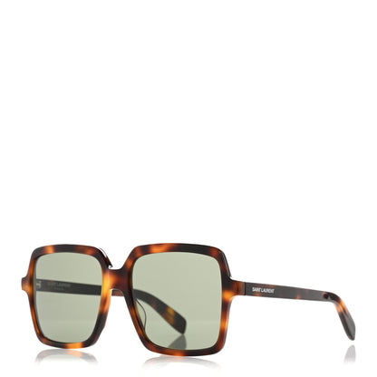 Saint Laurent Oversized SL174 Sunglasses Tortoise 1 of 8