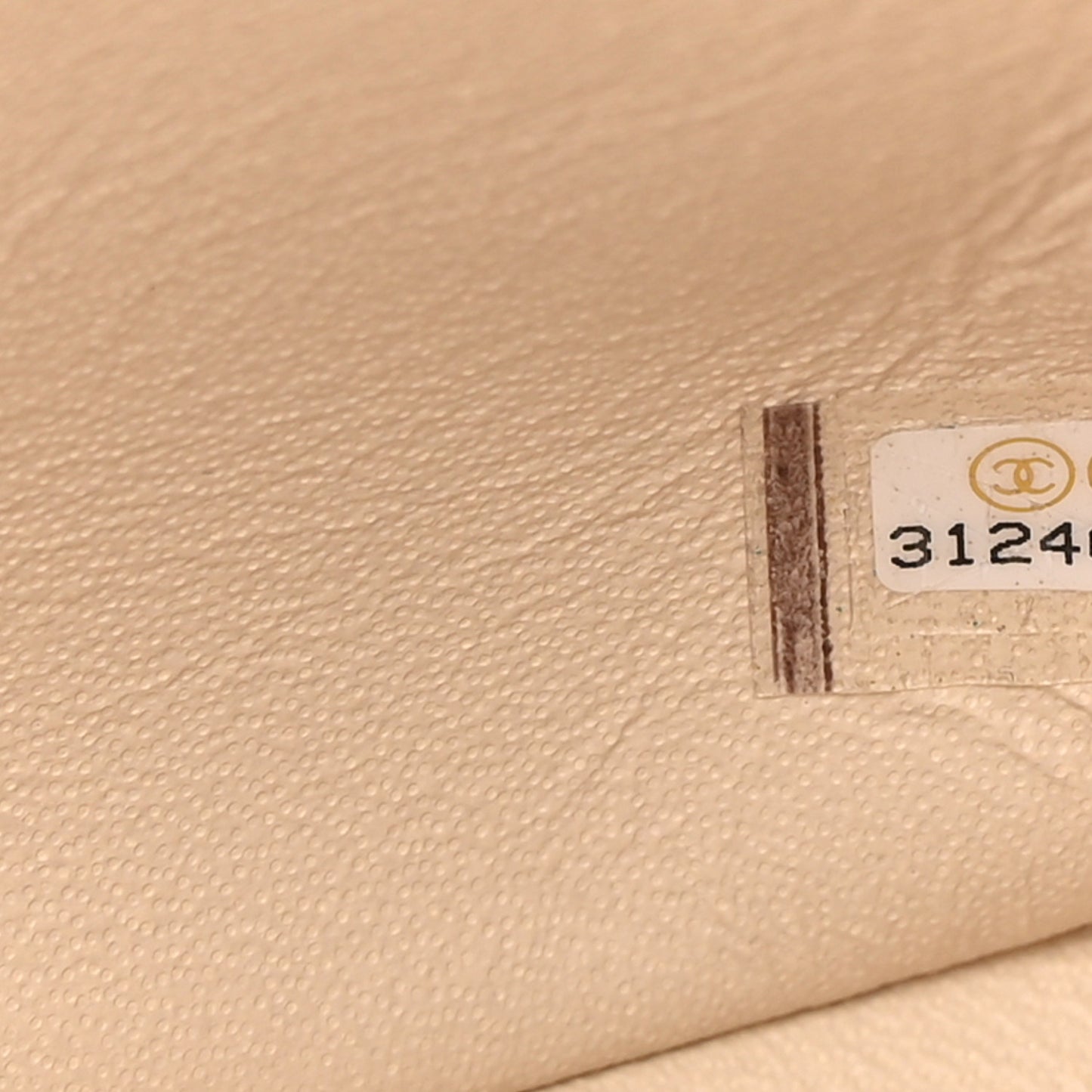 Caviar Quilted Mini Top Handle Rectangular Flap Beige