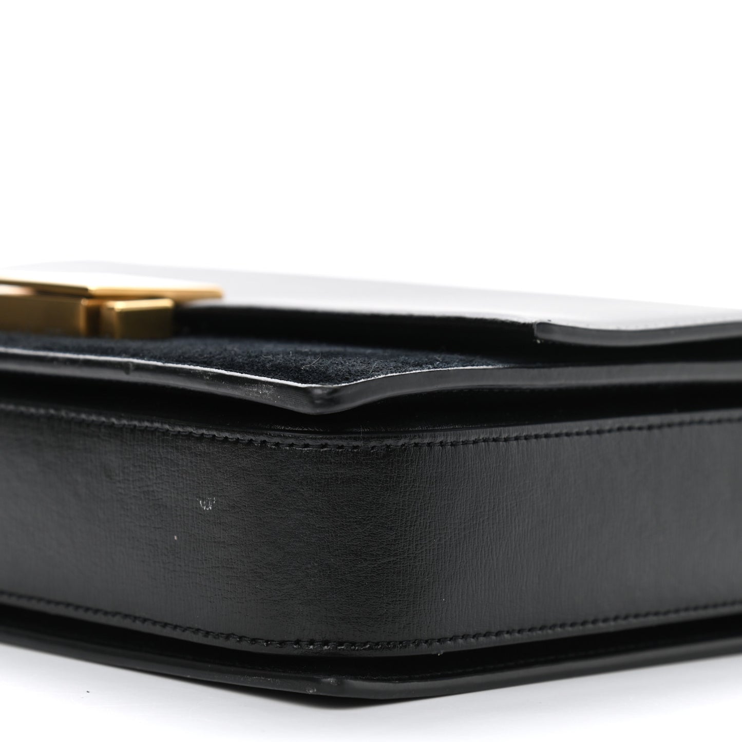 Smooth Calfskin Suede Medium Bellechasse Black