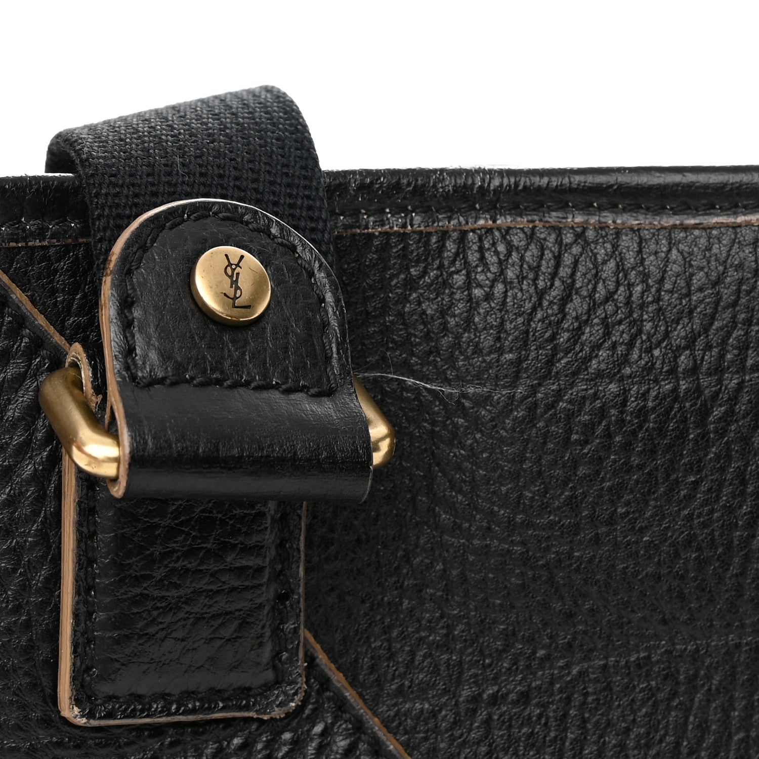 Saint Laurent Textured Calfskin Y Bag Black 13 of 16