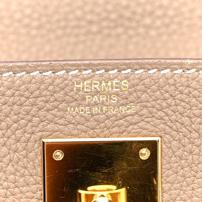 Hermes Togo Kelly Retourne 28 Etoupe 6 of 16