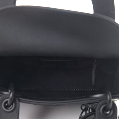 Christian Dior Ultra Matte Calfskin Cannage Mini Lady Dior Black 4 of 4