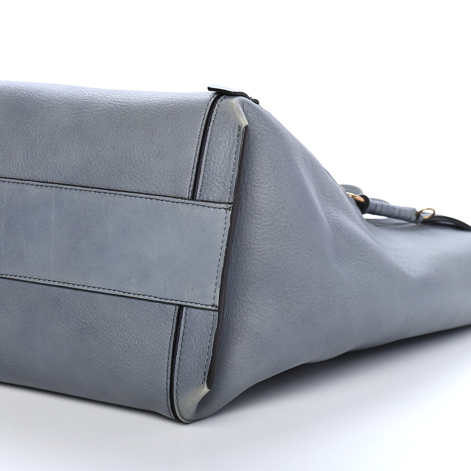 Chloe Smooth Calfskin Medium Milo Shopping Tote Blue 8 of 12