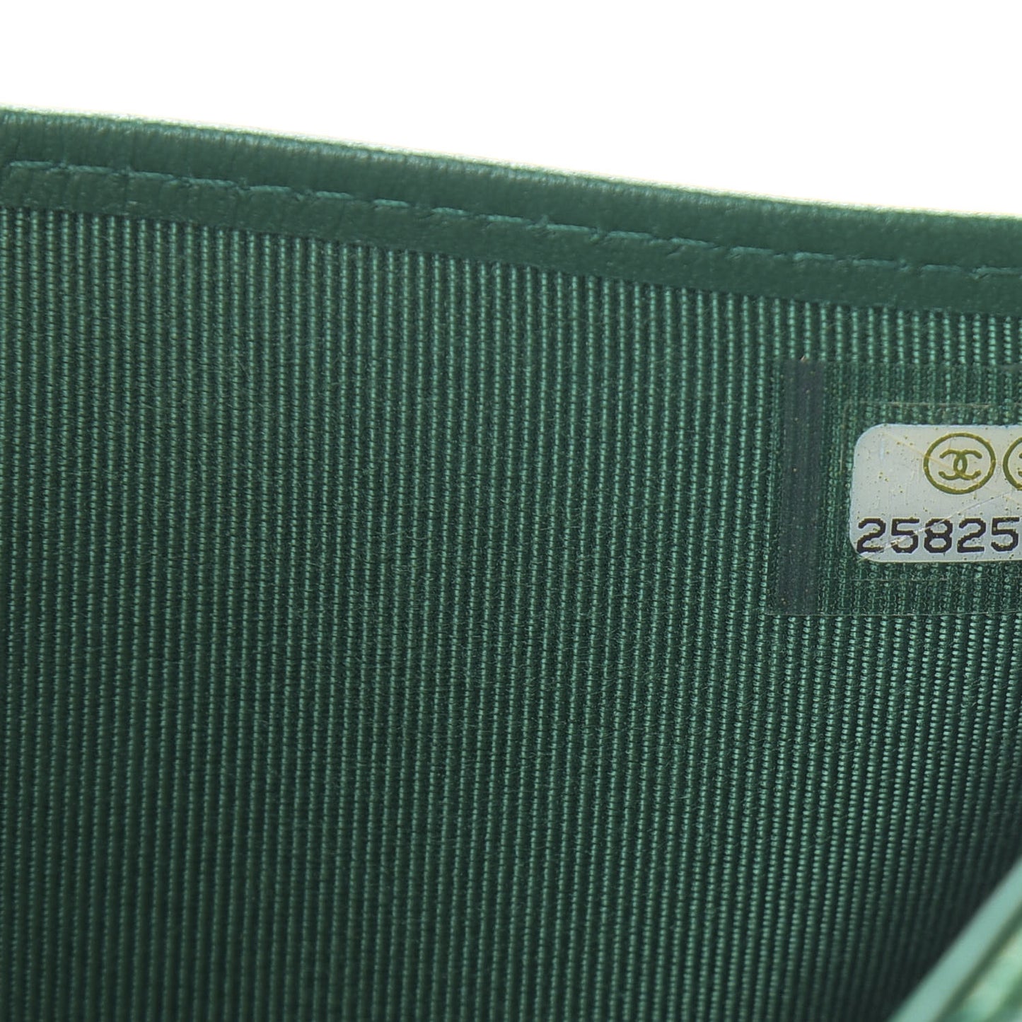Metallic Caviar Quilted Compact Flap Wallet Green