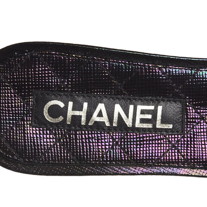 Chanel Fantasy Calfskin Pearl Cord CC Mules 40 Black 9 of 10