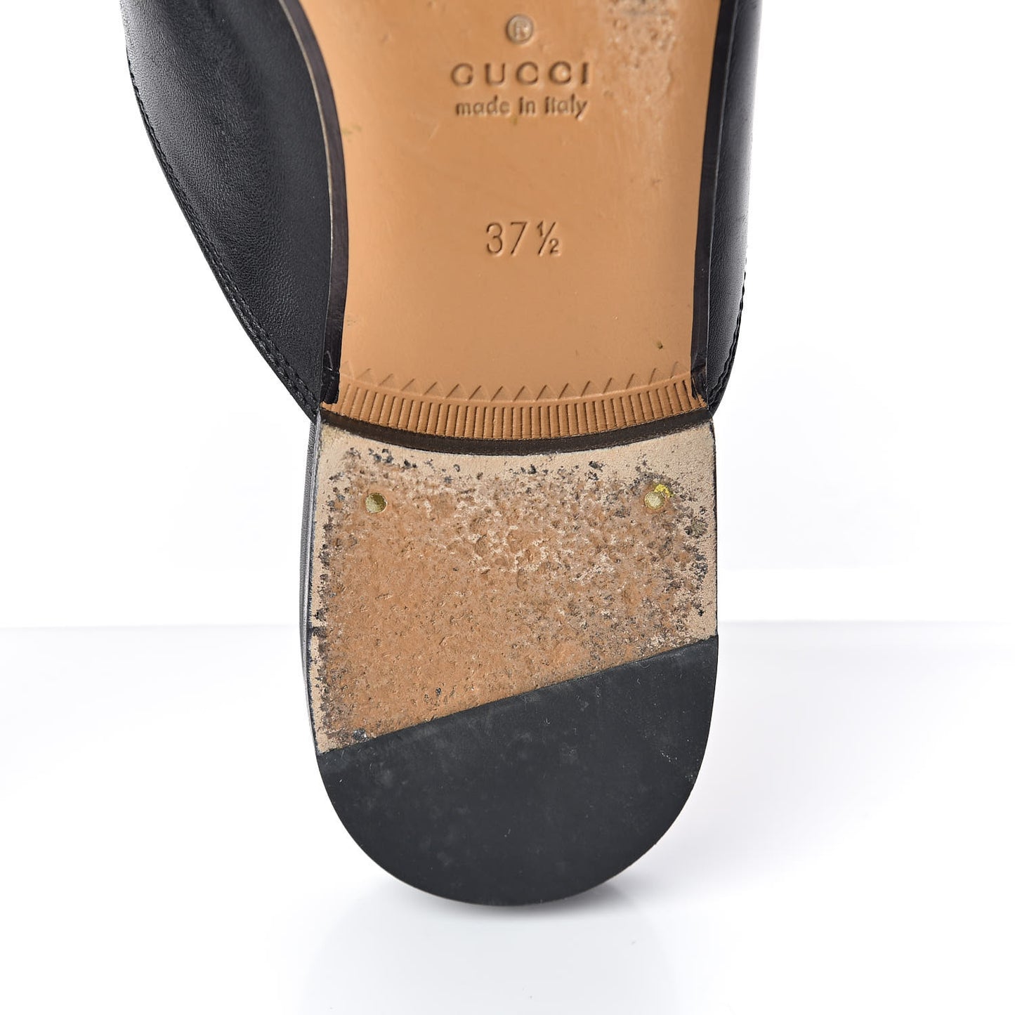 Calfskin Womens Princetown Slippers 37.5 Black